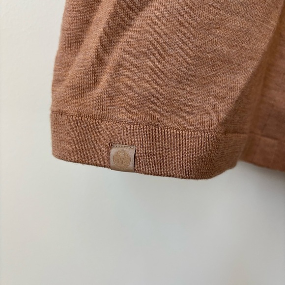 Lululemon merino wool blend short sleeve sweater polo Size XL - Picture 8 of 8